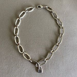 Vintage Uno de 50 Alien Silver Necklace , 17” - Gently Used